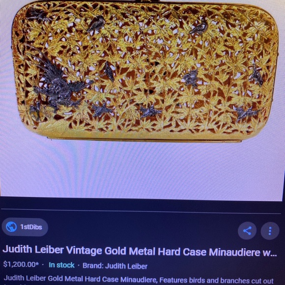 Very Rare 1978 Gold Metal Hard Case Minaudiere - Picture 8 of 8